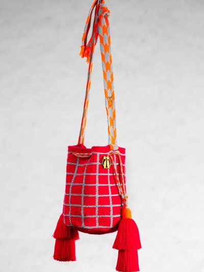 Bogaloo | Bolso de cruzar rojo |  Wayuu