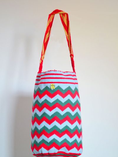 Olas | Maxi Bolso de cruzar colorido |  Wayuu