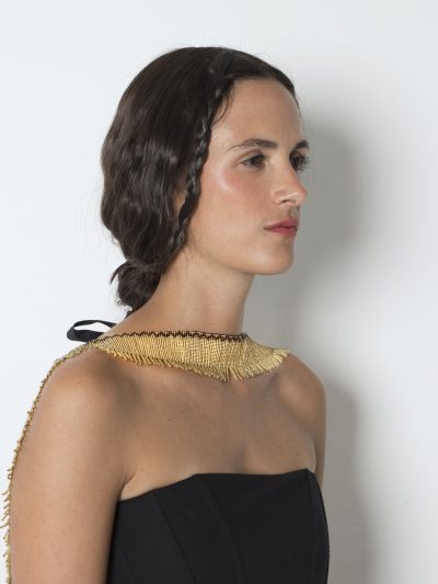 ALEGRÍA | Choker dorado de abalorios