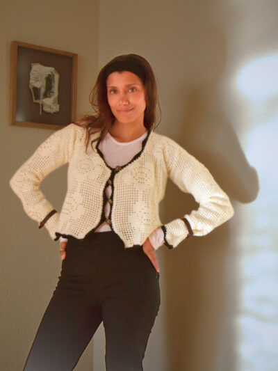 STELLA FRESA  | Chaquetilla cardigán crochet rojo (copia)